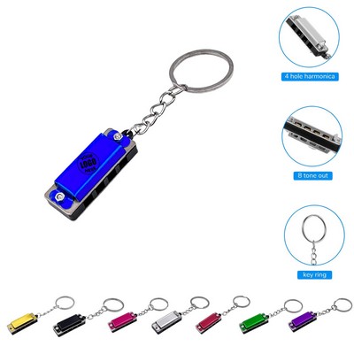 Mini Harmonica Keychain