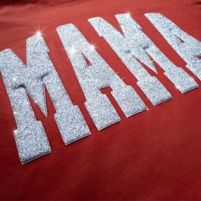 3D Glitter Puff Transfers