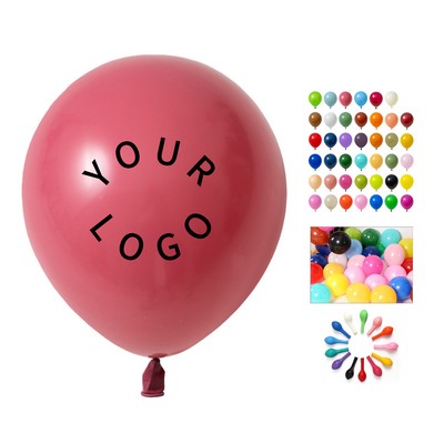 Ten Inch Latex Matte Balloon Helium Or Air Fill