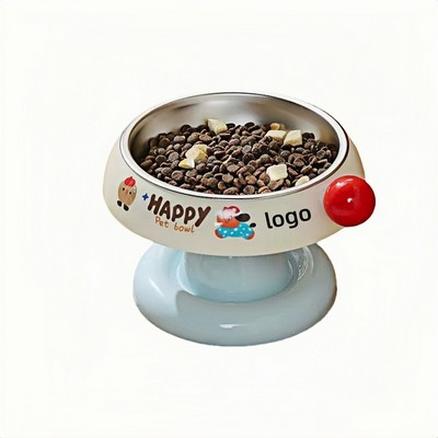Wholesale Stainless Steel Elevated Cat and Dog Bowl Set for Cervical Support