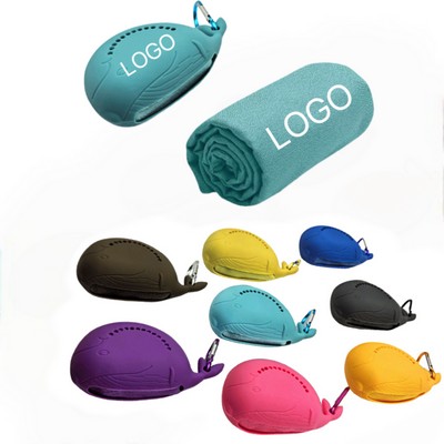 Whale-Shaped Quick-Drying Towel