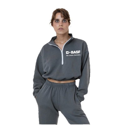 Flex Fleece Crop Half Zip