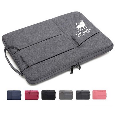 Multi-pocket Fleece Laptop Bag