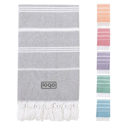 Fringed Cotton Beach Towel