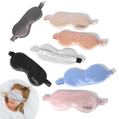 22 Momme Portable Mulberry Silk Soft Eye Cover Sleep Mask w/ Adjustable Strap