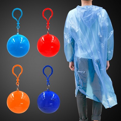 Disposable Rain Poncho Ball