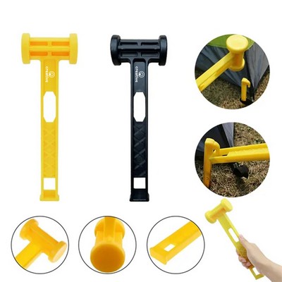 Ultralight Portable PE Plastic Tent Peg Hammer Camping Tool