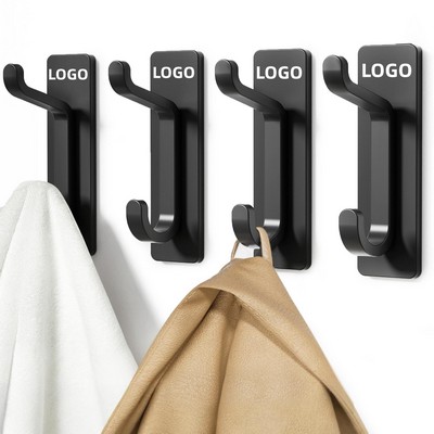 Strong Adhesive Double Wall Hooks for Coats Towels