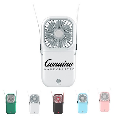 Portable 3-in-1 Mini Handheld Fan with Lanyard