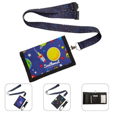 Canvas Hook and Loop Closure RFID Blocking Wallet
