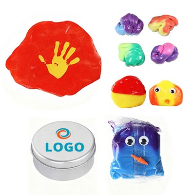 1.75oz Heat-Sensitive Color-Changing Putty Tin w/ Eyes & Nose Decors