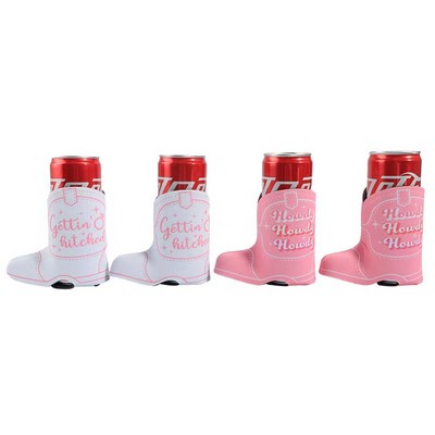 Cowgirl Boots Can Cooler Sleeves