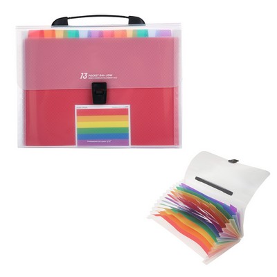 13 Pockets Rainbow File Folder