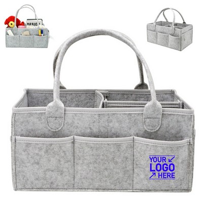 Felt Diaper Storage Caddy