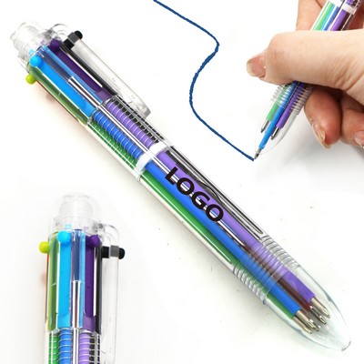 Creative Transparent 6-Color Ballpoint Pen