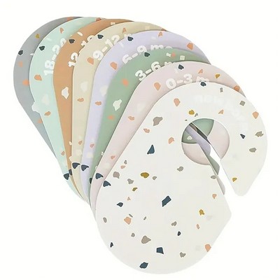 Plastic Baby Closet Size Dividers with Pre-Printed Labels