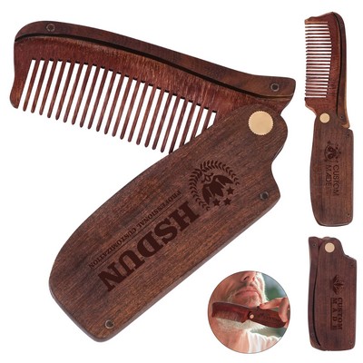 Folding Pocket wooden Comb