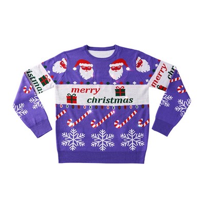 Classic Custom Full Knit Acrylic Ugly Christmas Sweater