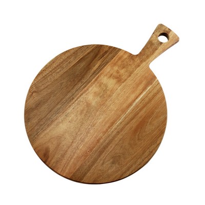 Acacia Wood 12" Round Pizza Board