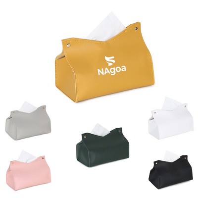 Classic Pu Leather Full-Color Printed Tissue Pouches