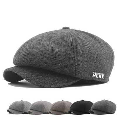 Classic 8 Panel Newsboy Flat Cap
