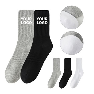 Cotton Blend Athletic Crew Sock