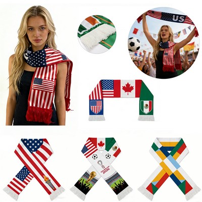 Sublimated Soccer Stadium Scarf