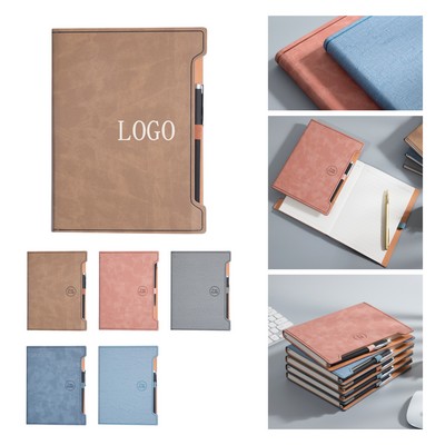 Classic Hard Cover Notebook with Pen