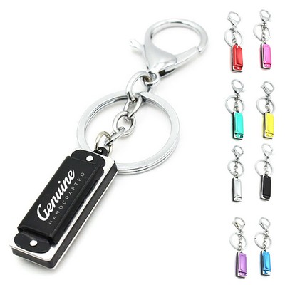 Portable Harmonica Keychain