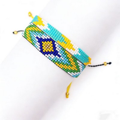 Bohemian Colored Woven Bracelet