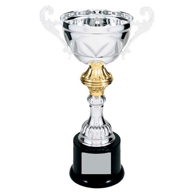 Metal Cup with Handles Trophy on Plastic Base - ACU09