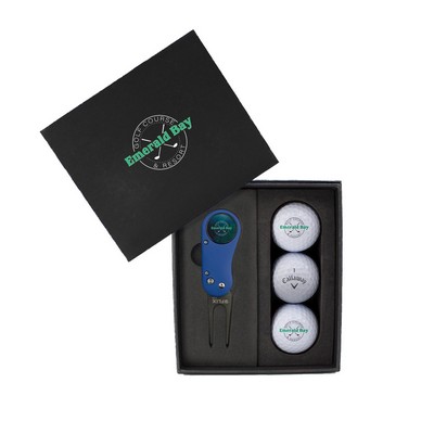 Flix Lite Divot Tol W/3 Callaway Warbird Distance + Golf Balls