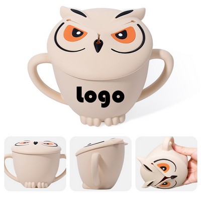 The Guardian Owl: Safe Silicone Toddler Cup for On-the-Go