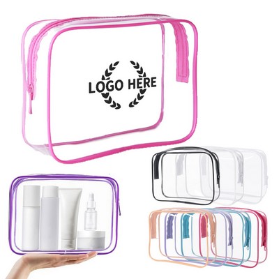 Clear PVC Zipper Travel Toiletry Bag