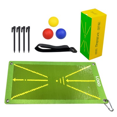 Portable Golf Hitting Mat Set