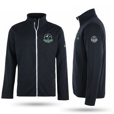 Men's Full Zipper Sweater Fleece Jacket 8.5 Oz