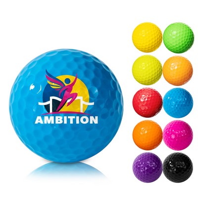 High-Visibility 2-Layer Colored Golf Balls