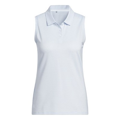 adidas Ladies Solid Ottoman Sleeveless Polo