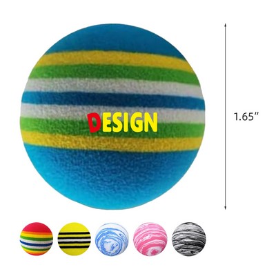Practice 42mm EVA Rainbow Foam Golf Balls