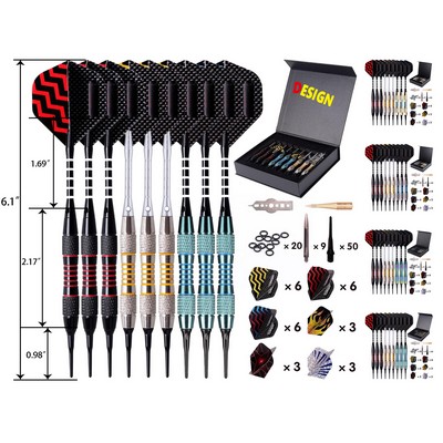 Plastic Professional Soft Tip Darts Set