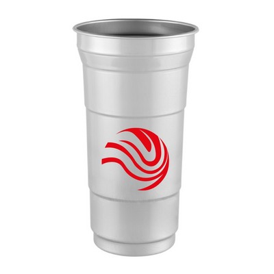 12 oz Aluminum Stadium Cup – Reusable Metal Drink Cup for Events & Promotions