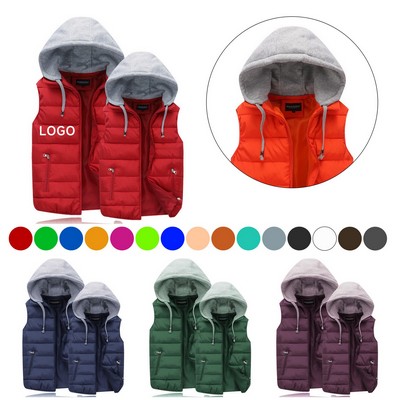 Hooded Padded Puffer Vest