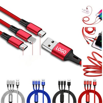 Three-In-One Fast Charging Data Cable