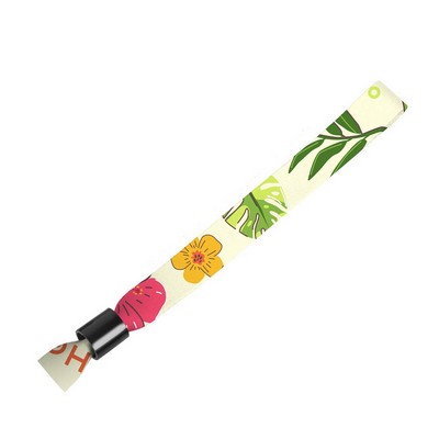 Sublimated Event Wristband W/ Locking Bead