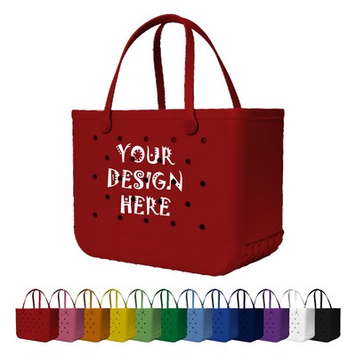 EVA Waterproof Beach Tote Bag – Bogg Style Custom Tote