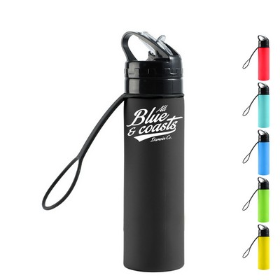20oz Foldable Silicone Water Bottle