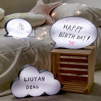 DIY Handwriting LED Message Light Box Decoration Night Lamp