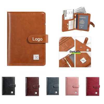RFID Blocking Travel Passport Holder Wallet