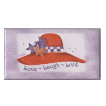 Rectangle Celluloid Button w/ Square Corners (1"x2")