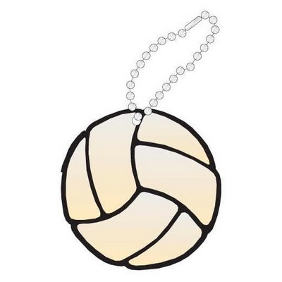 Volleyball Promotional Key Chain w/ Black Back (8 Square Inch)
